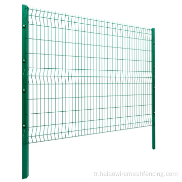 PVC kaplamalı bahçe eskrim tel örgü çit paneli